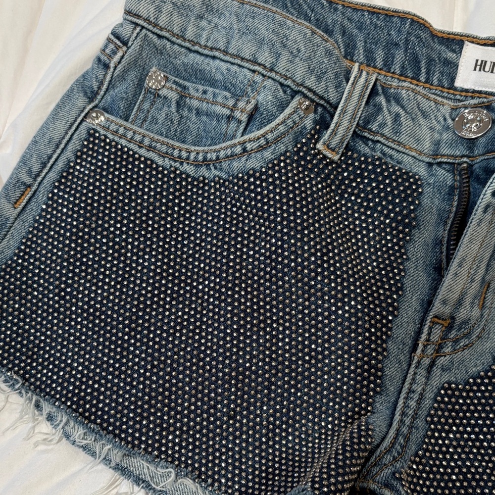 Hudson studded Denim Shorts with never worn - Picture 4 of 8